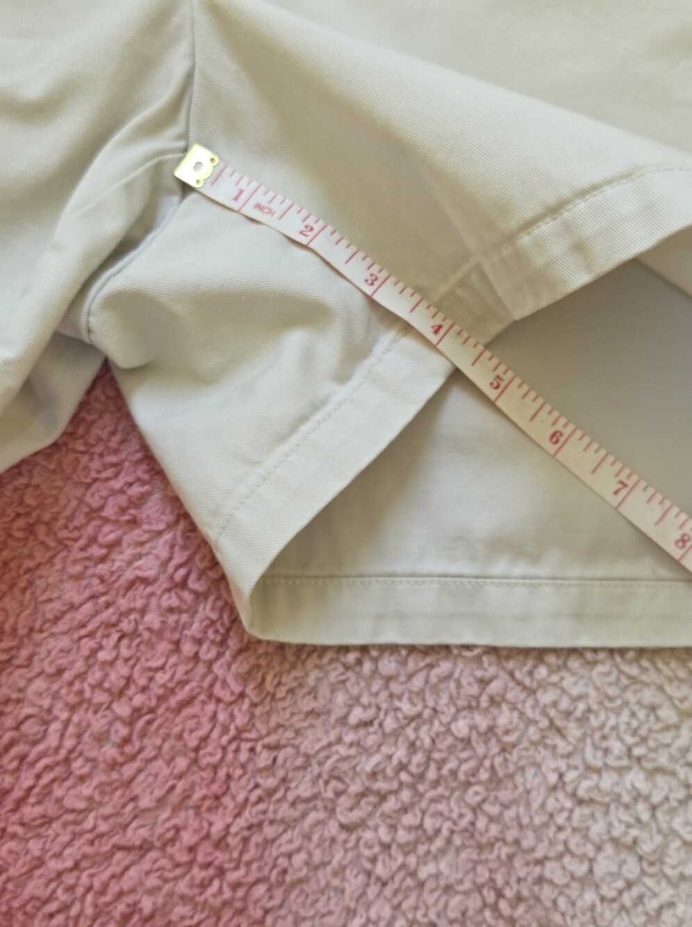 J. Crew Vintage Chino Shorts 4" Inseam Beige Womens Size 6 - Picture 8 of 10